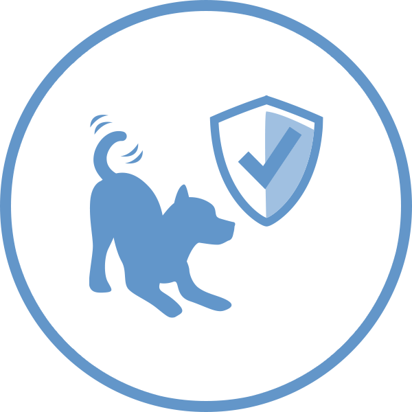 Dog with Shield Icon